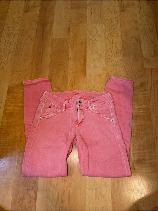 Hudson Jeans Denim - Hudson Jeans Coral Pink Skinny Jeans